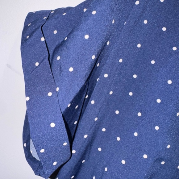 YOINS Navy Polka Dot dress - Picture 3 of 5